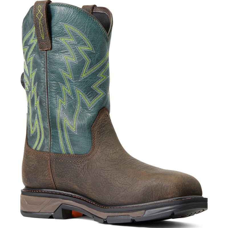 Ariat WorkHog XT BOA Men's 11-inch Carbon Nano Toe Electrical Hazard Waterproof Pull-On Western Work Boot - main