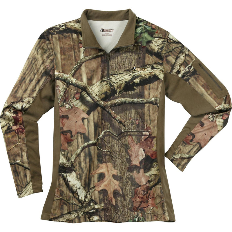 Rocky Women's SilentHunter 1/4 Zip Camo Shirt - back