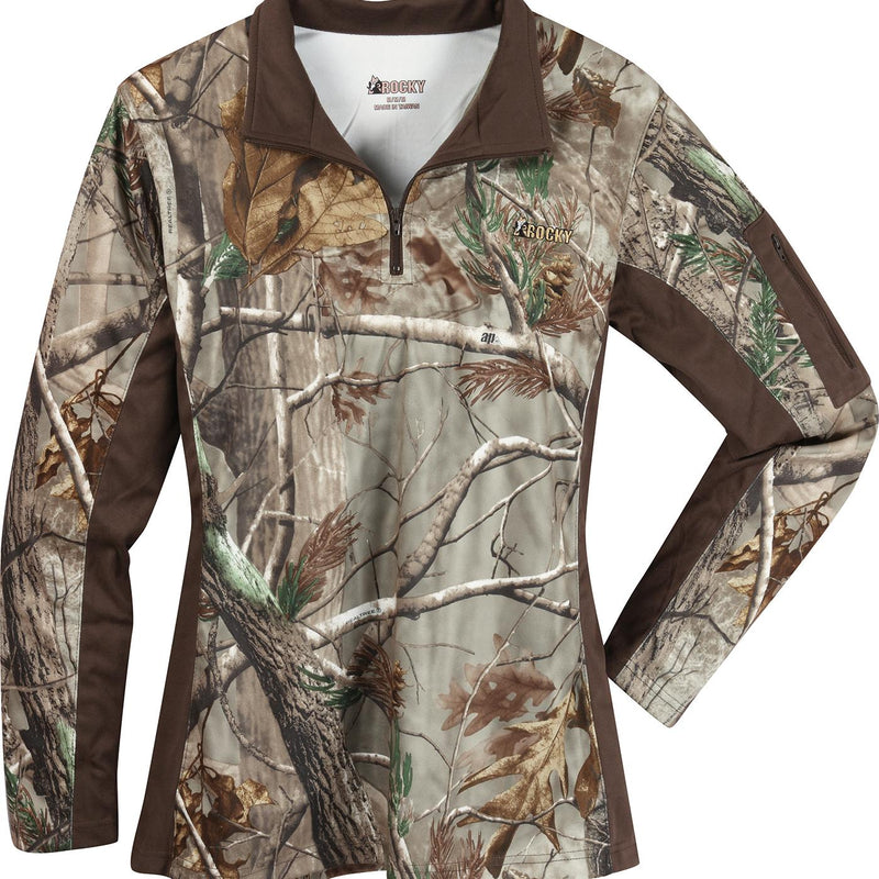 Rocky Women's SilentHunter 1/4 Zip Camo Shirt - main