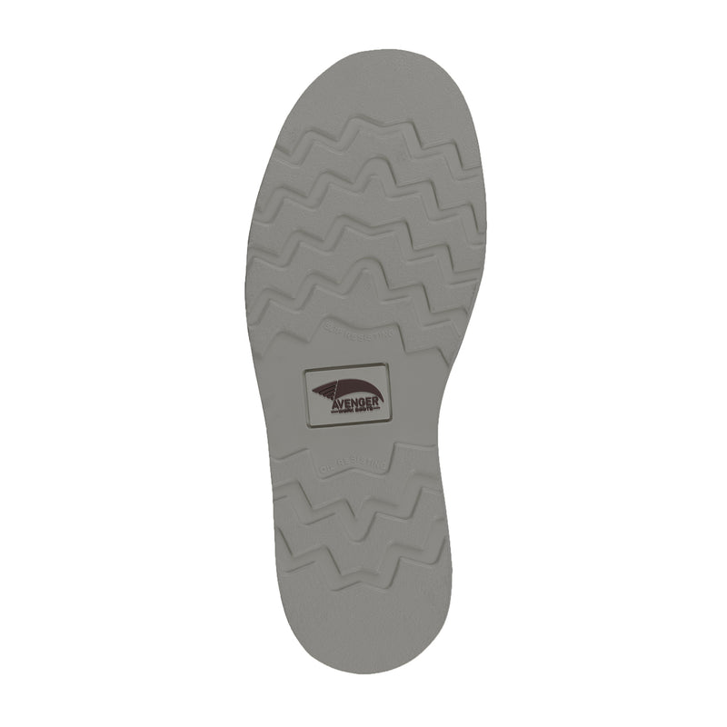 Avenger Wedge Men's 6 inch Carbon Nanofiber Toe Electrical Hazard Leather Waterproof Work Boot - outsole