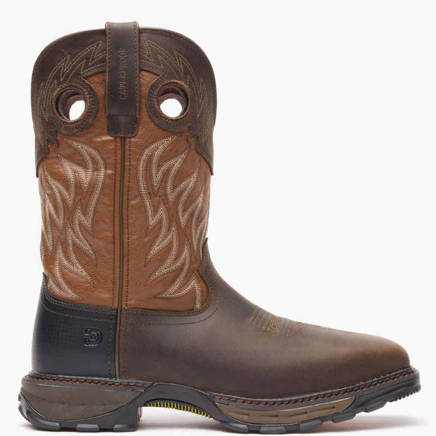 Durango Maverick XP Waterproof Western Work Boots - Men's 11-Inch Wellington, Soggy Brown