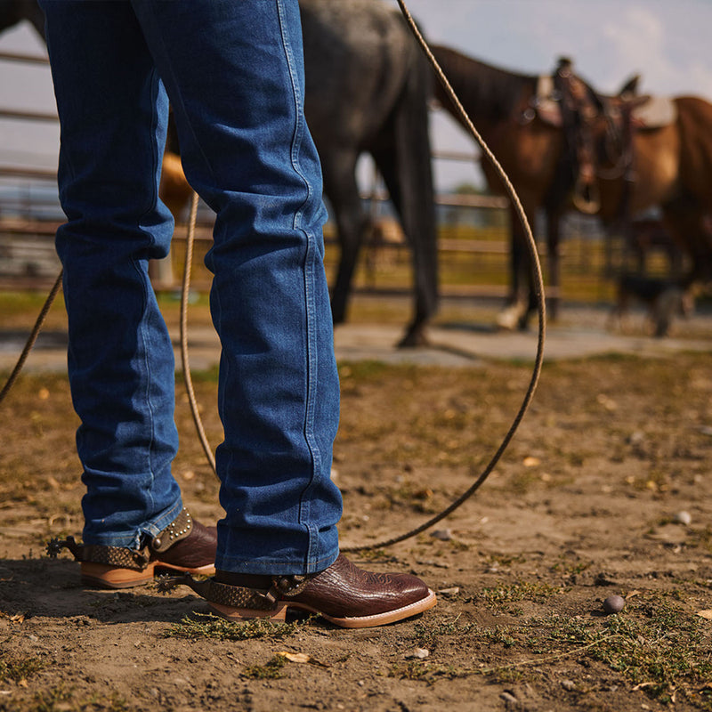 Men's PRCA Collection Shrunken Bullhide Western Boot - lifestyle