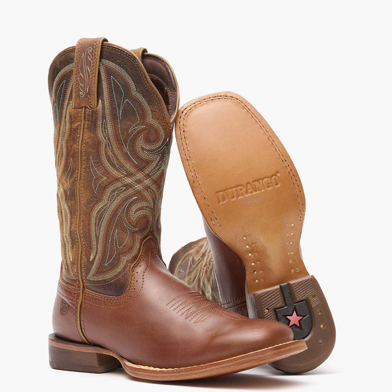 Durango® Arena Pro Women's Chestnut Western Boot - outsole