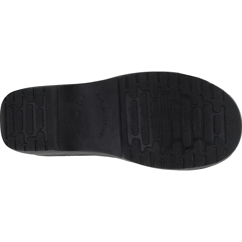 Easy WORKS by Easy Street Lyndee Black Raindrops Women's Slip-Resistant Patent Slip-On Work Shoe - outsole