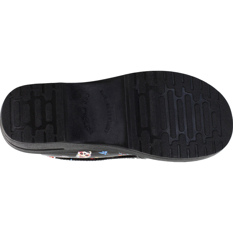 Easy WORKS by Easy Street Leeza Festive Skulls Women's Slip-Resistant Patent Slip-On Shoe - outsole