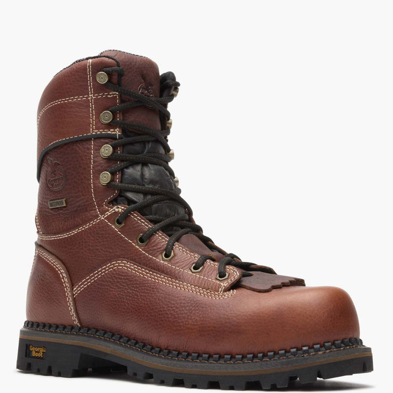 Georgia Boot AMP LT Logger Composite Toe Low Heel Waterproof Work Boot - main