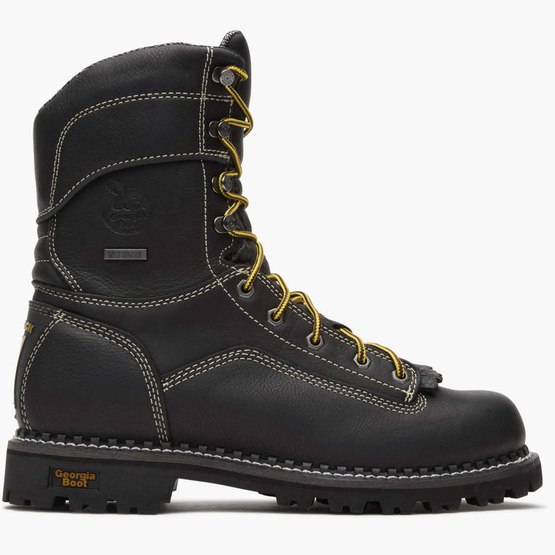 Georgia Boot AMP LT Logger Low Heel Waterproof Work Boot - profile