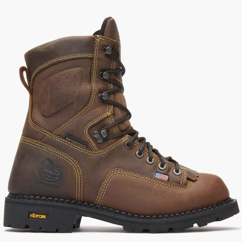 Men's USA Logger Waterproof Work Boot - profile