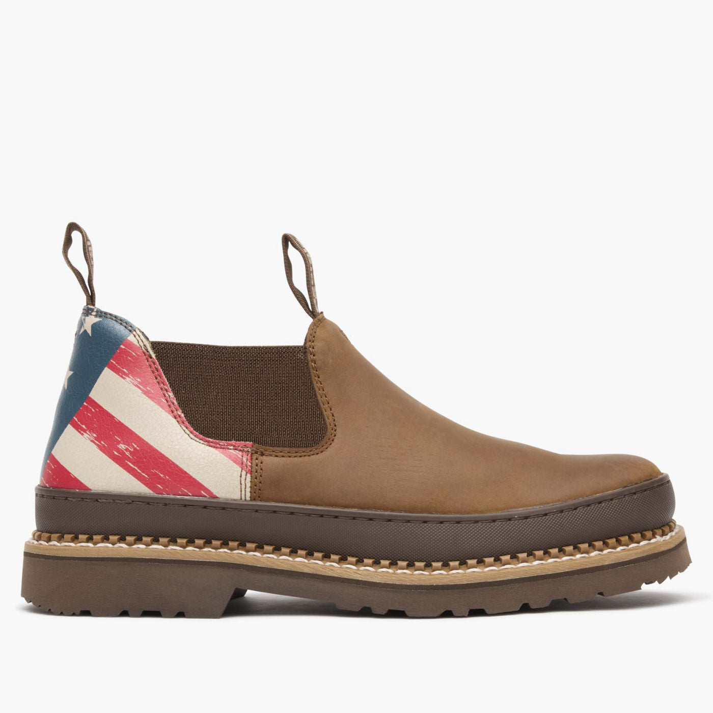 Georgia Boot Mens AMP X-Lite Romeo Work Boots 9M Patriotic Brown Leather USA Georgia Boot Men main image 3