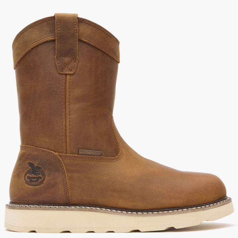 ""Georgia Boot Core 37 10"" Waterproof Pull On Wedge Boot" - profile"