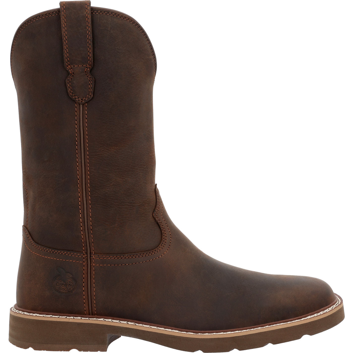 Georgia Boot Genuine Leather Brown Boots 11 1/2W (NWT) Georgia Boot Homeland Steel Toe Waterproof Wellington main image 3