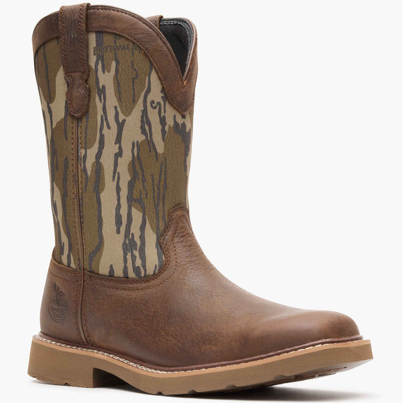""Georgia Boot Core 37 Western 11"" Mossy Oak Pull On" - main"