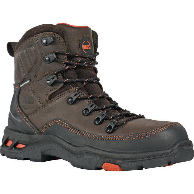 HOSS Traverse Men's Composite Toe Electrical Hazard Puncture-Resisting Waterproof Leather Work Boot - main