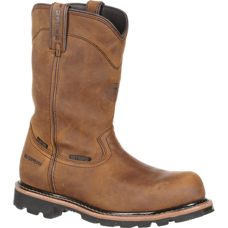 Justin Work Worker II Pulley Composite Toe Internal Met Guard Waterproof Western Work Boot - main