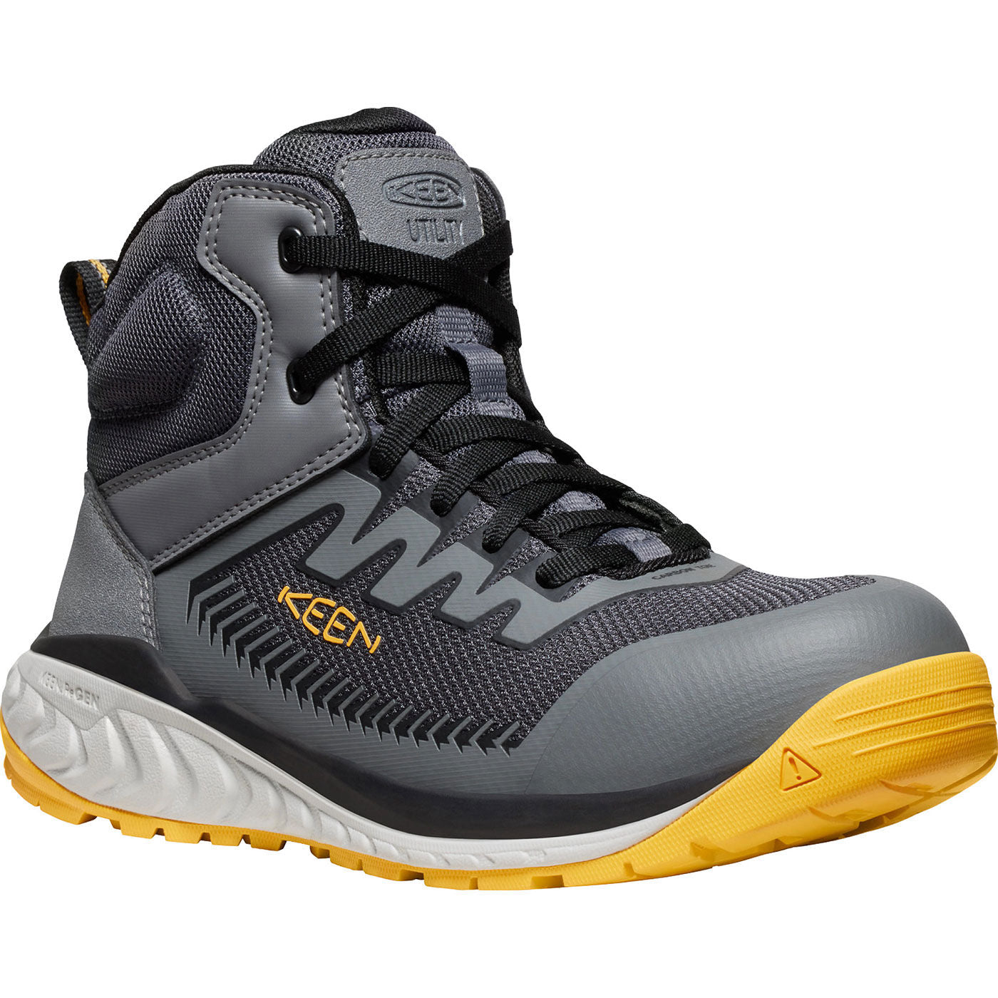 Keen Gray and Yellow Athletic Hiking Shoes Keen Women main image 2