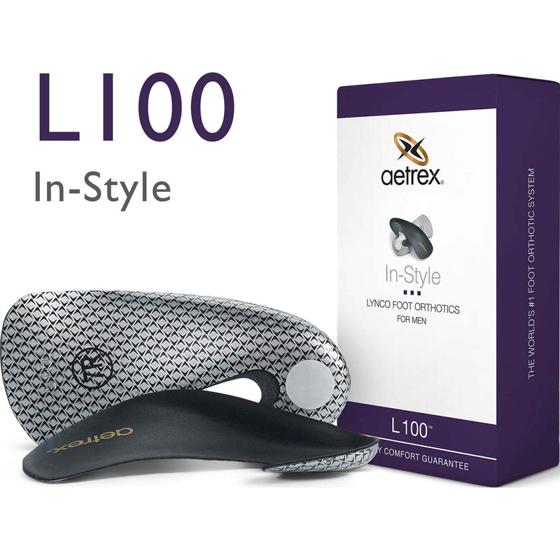 Aetrex Men's In-Style Medium/High Arch Orthotic for Dress Shoes - main