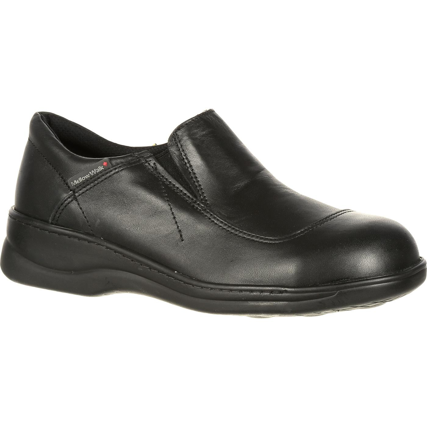 ladies steel cap dress shoes Mellow Walk Women's Steel Toe Slip-On Work Shoes 4085 in Black