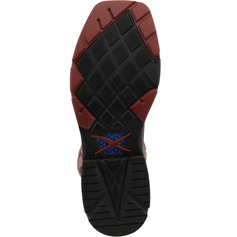 Twisted X CellStretch Men's 12-Inch Nano Toe Electrical Hazard Waterproof Western Work Boot - outsole