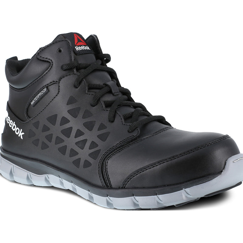 Reebok Sublite Cushion Work Men's Composite Toe Electrical Hazard Waterproof Mid-Cut Athletic Shoe - main