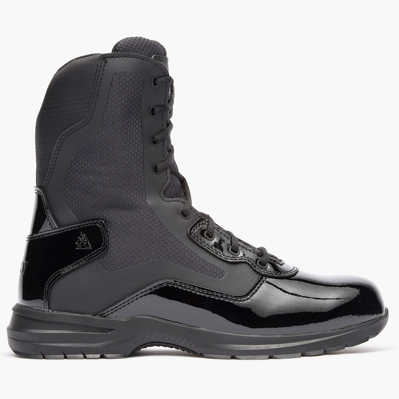 ""Rocky Cadet 8"" Black Side Zip Public Service Boot" - profile"