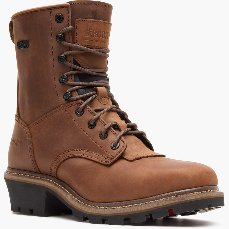Rocky Square Toe Logger Composite Toe Waterproof Work Boot - main