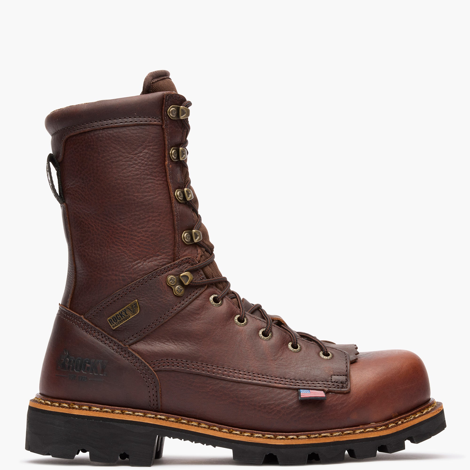 Lehigh composite toe boots for men size 9.5 Rocky Iron Skull Composite Toe Internal MET Guard Boot  main image 4