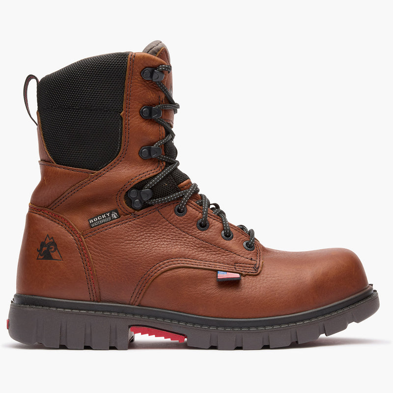 ""Rocky Worksmart 8"" Waterproof Composite Toe Work Boot" - profile"