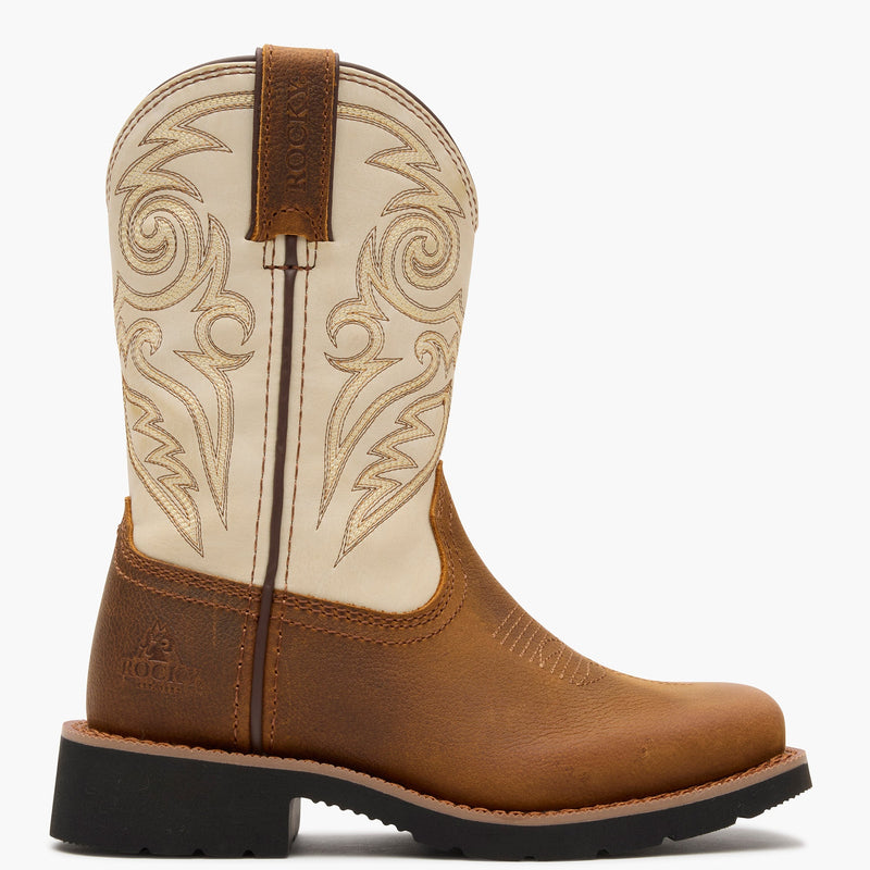 Rocky Big Kid's MonoCrepe Western Boot - profile