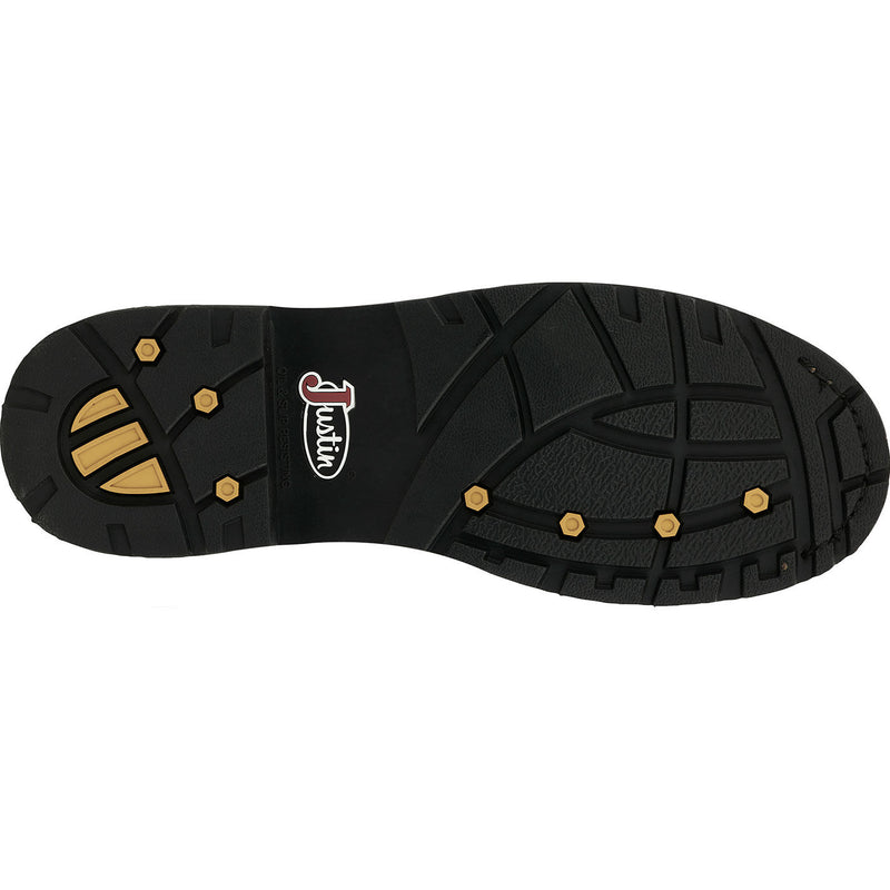 Justin Work Pulley Men's 8-inch Internal Met Composite Toe Waterproof Work Boot - outsole