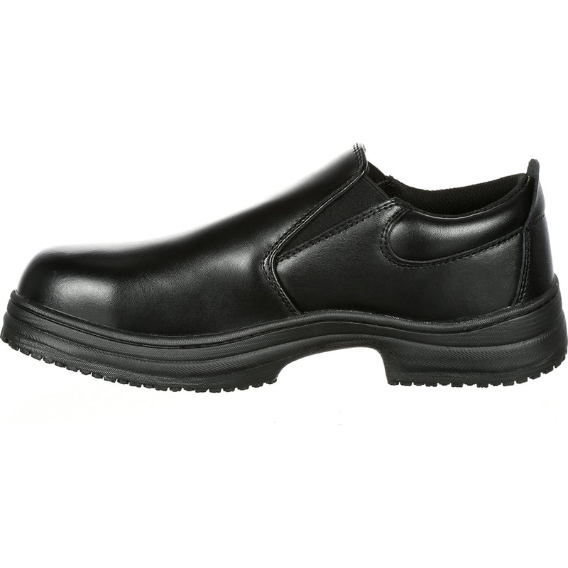 SlipGrips Steel Toe Slip-Resistant Slip-On Work Shoe - profile