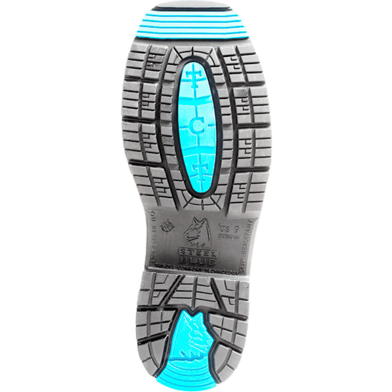 Steel Blue - Blue Heeler Men's 10-inch Internal Met Steel Toe Waterproof Western Work Boot - outsole