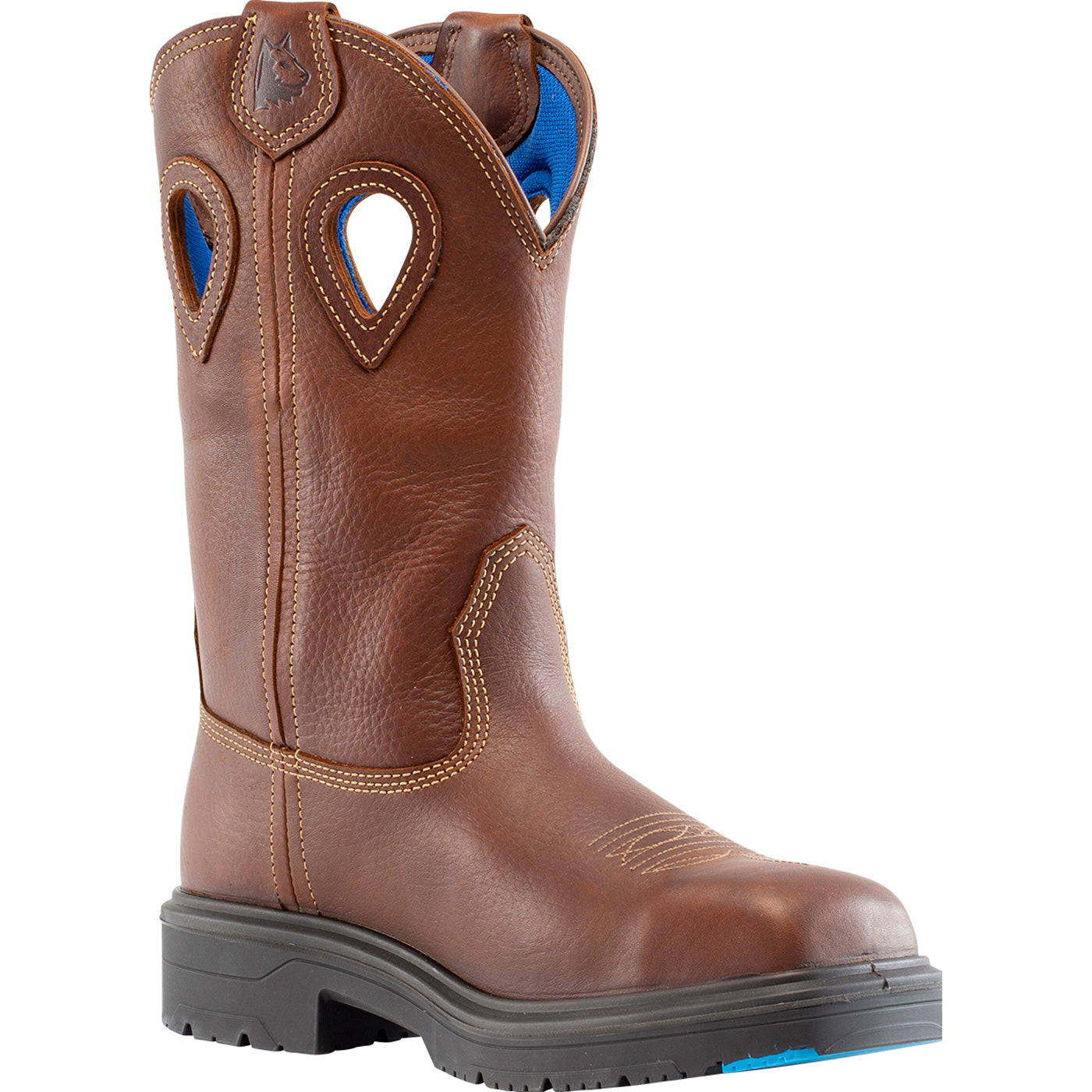 * NEW*Lehigh Leather Steel Toe Work Boots‎ Size 7.5 Western Men’s HOSS Landon Men main image 4