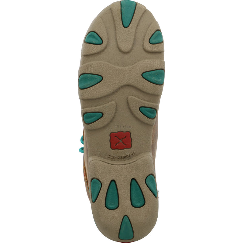 Twisted X Work Driving Moc Women's Alloy Toe Electrical Hazard Chukka Work Shoe - outsole