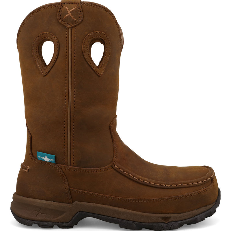 Twisted X Women's 10-inch Nano Toe Electrical Hazard Waterproof Leather Pull-on Work Boot - main