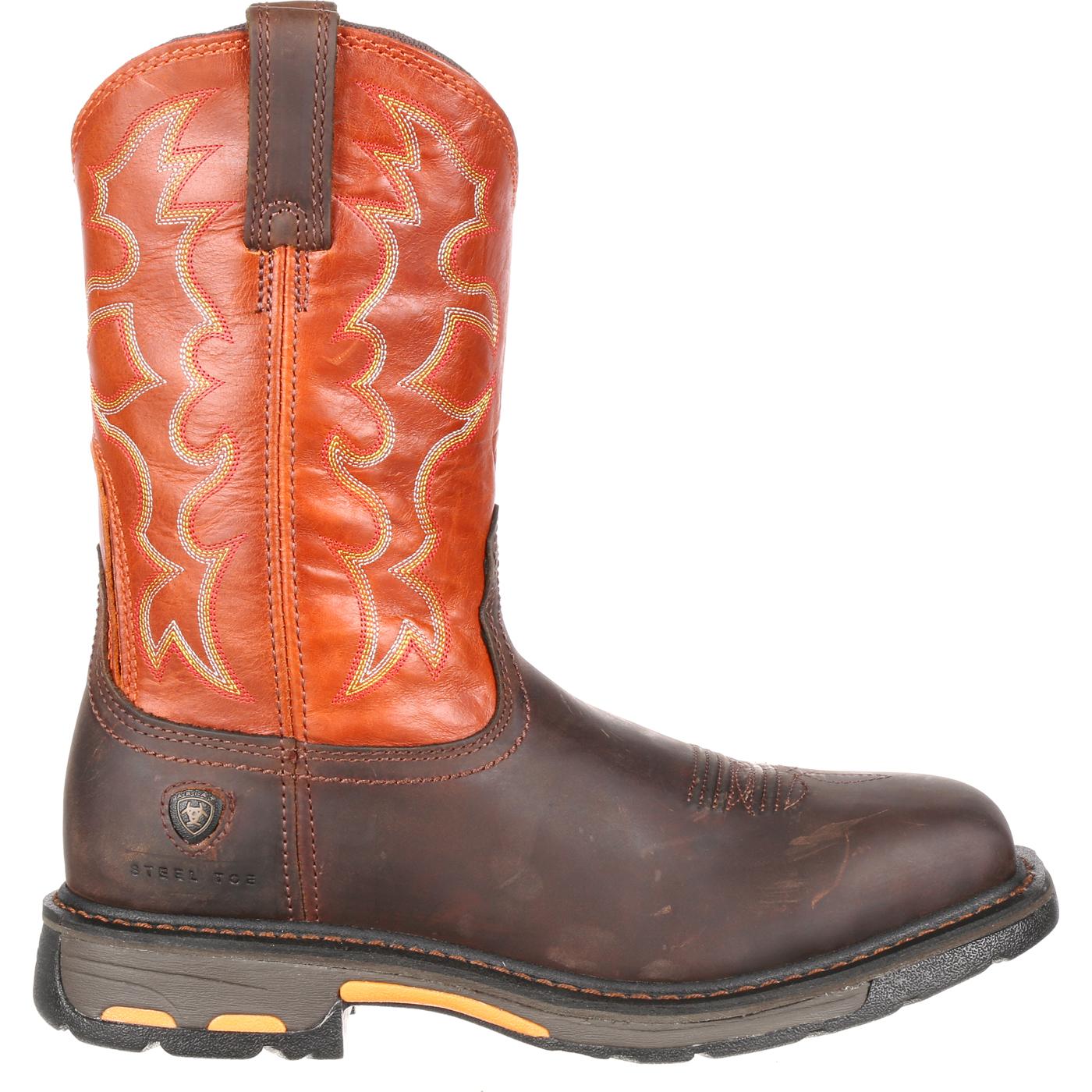 Ariat WorkHog Wide Square Steel Toe Western Boot - profile