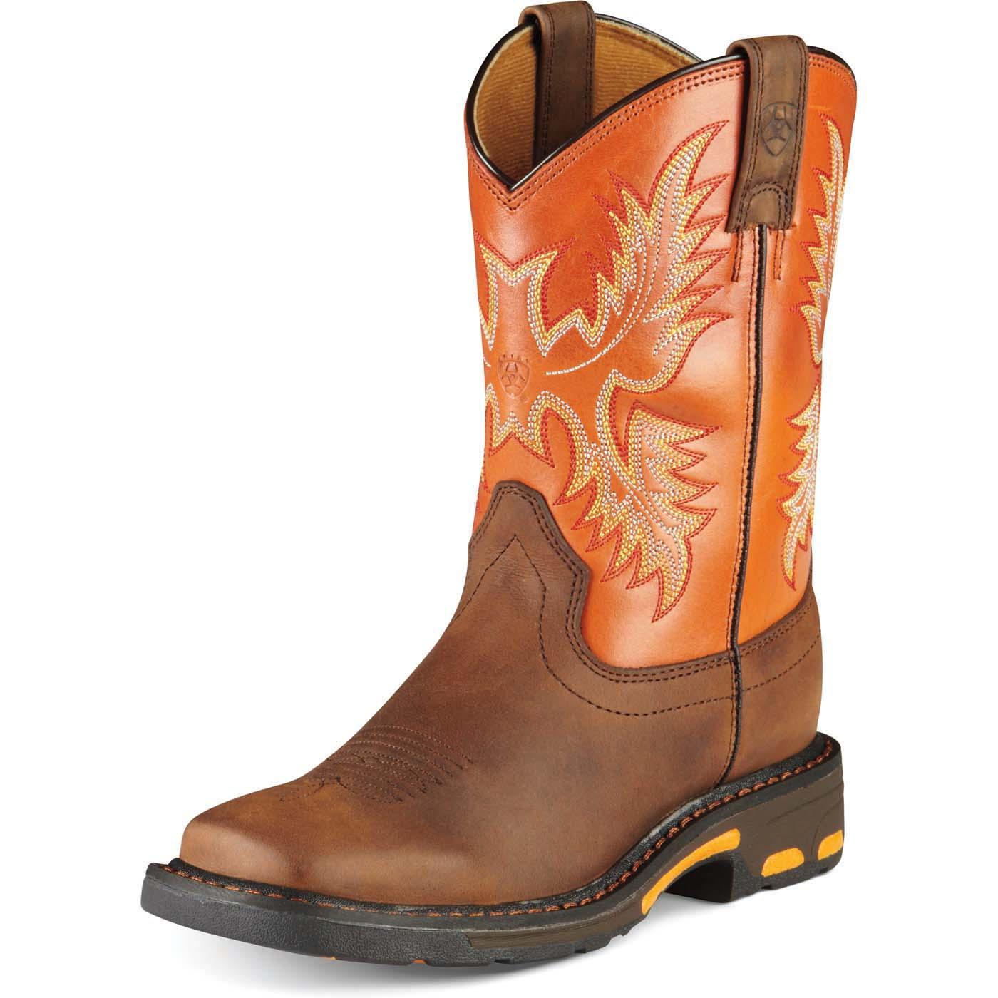 Ariat Youth WorkHog Wide Square Toe Western Boot