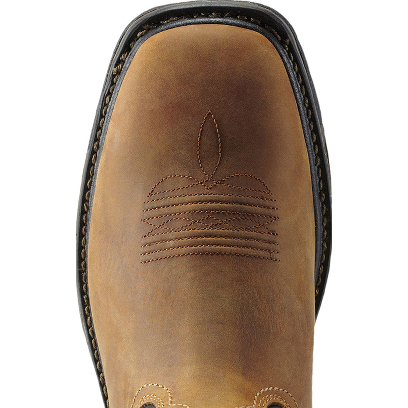 Ariat WorkHog Wide Square Men's Steel Toe Waterproof Western Work Boot - birdseye