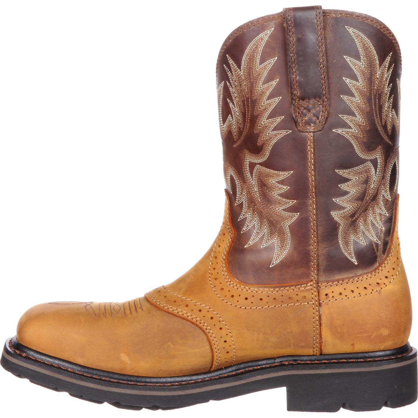 Ariat Sierra Wide Square Steel Toe Western Work Boot - profile