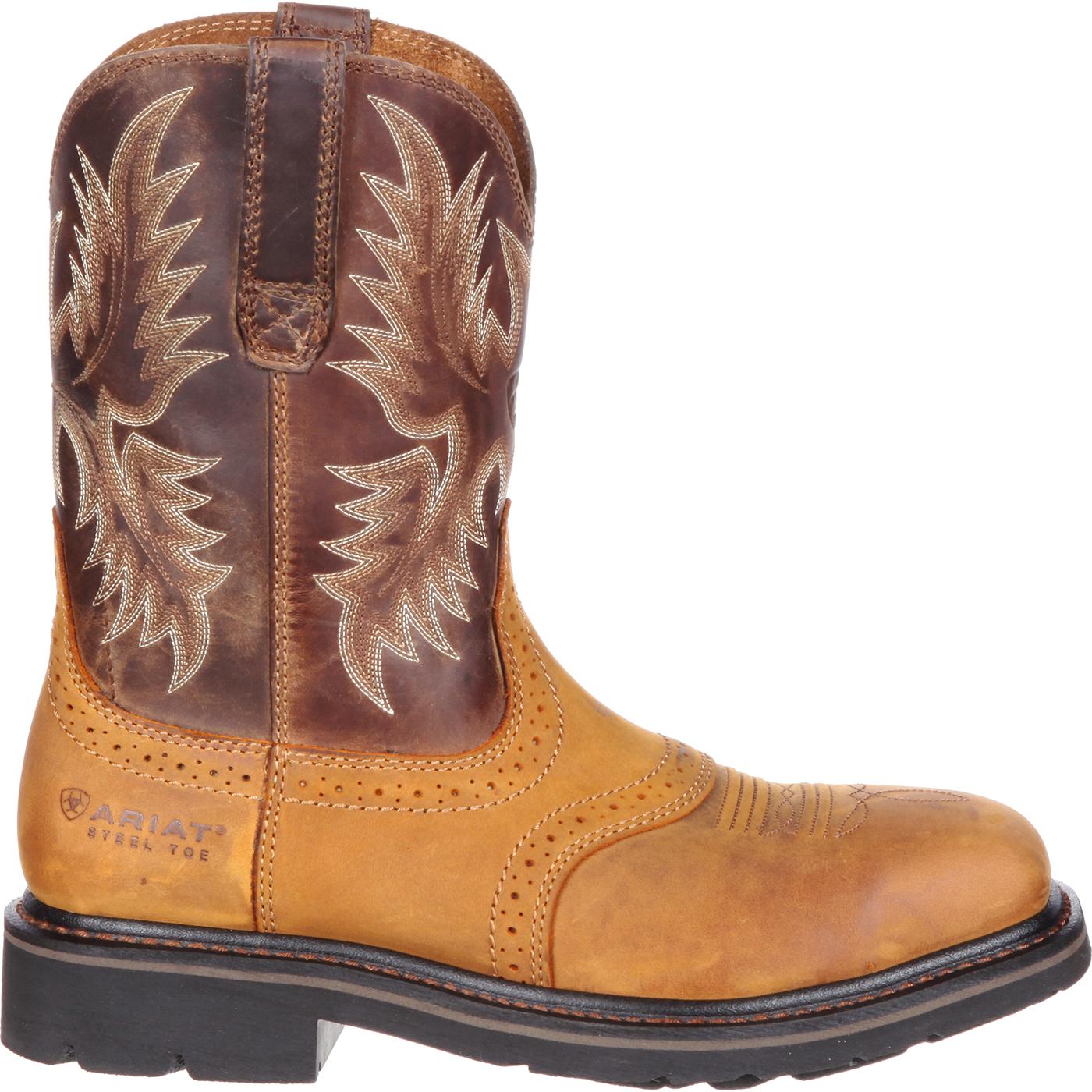 Ariat Sierra Wide Square Steel Toe Western Work Boot - profile