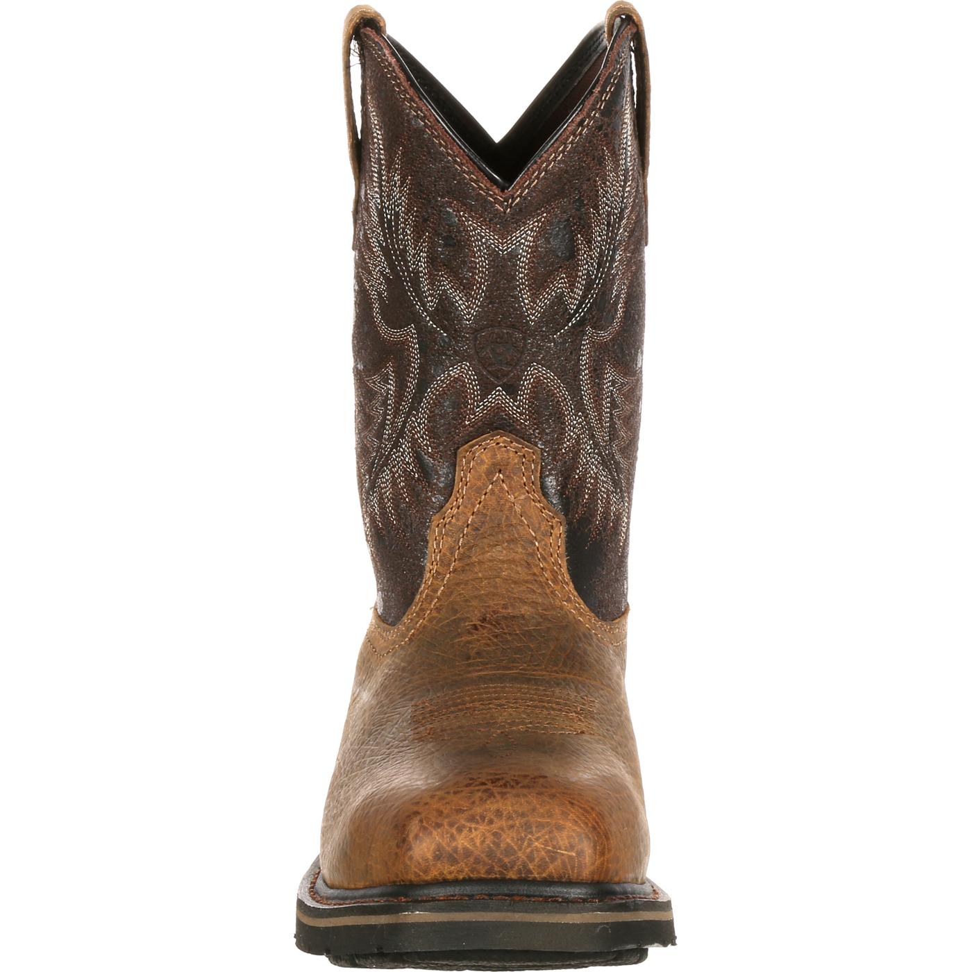 Ariat Sierra Wide Square Toe Steel Toe Puncture-Resistant Western Work Boot - front
