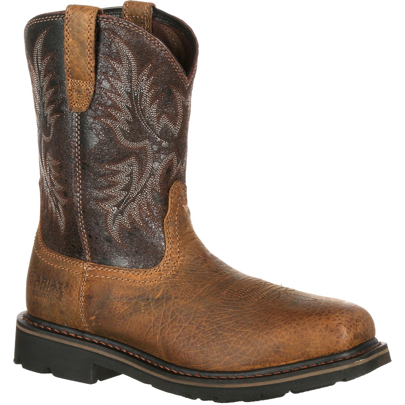 Ariat Sierra Wide Square Toe Steel Toe Puncture-Resistant Western Work Boot - main
