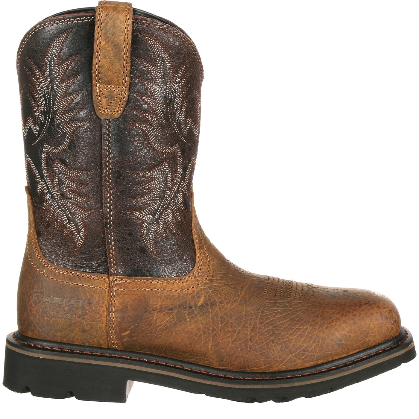 Ariat Sierra Wide Square Toe Steel Toe Puncture-Resistant Western Work Boot - profile