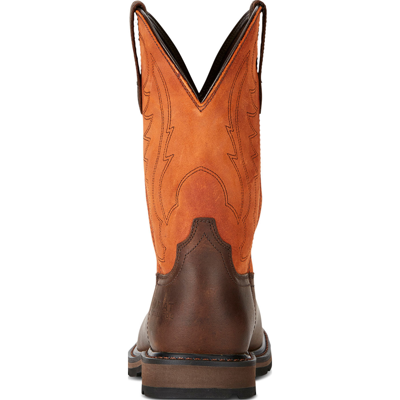 Ariat Groundbreaker Men's Steel Toe Pull-On Western Work Boot - back