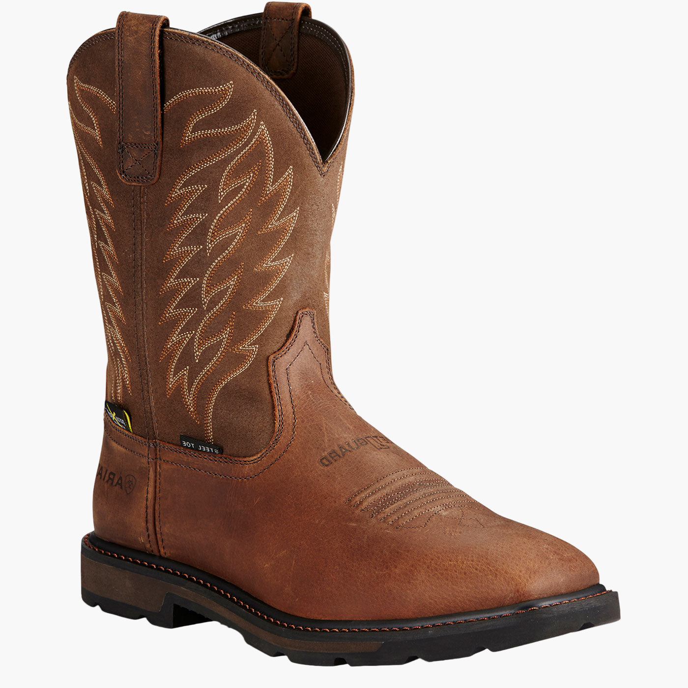 Ariat Groundbreaker Men's 10-inch Internal Metatarsal Steel Toe Electrical Hazard Western Work Boot