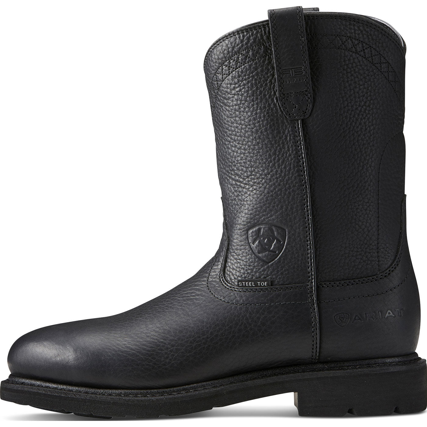 Ariat Sierra Men's 10-inch Steel Toe Electrical Hazard Western Work Boot - profile