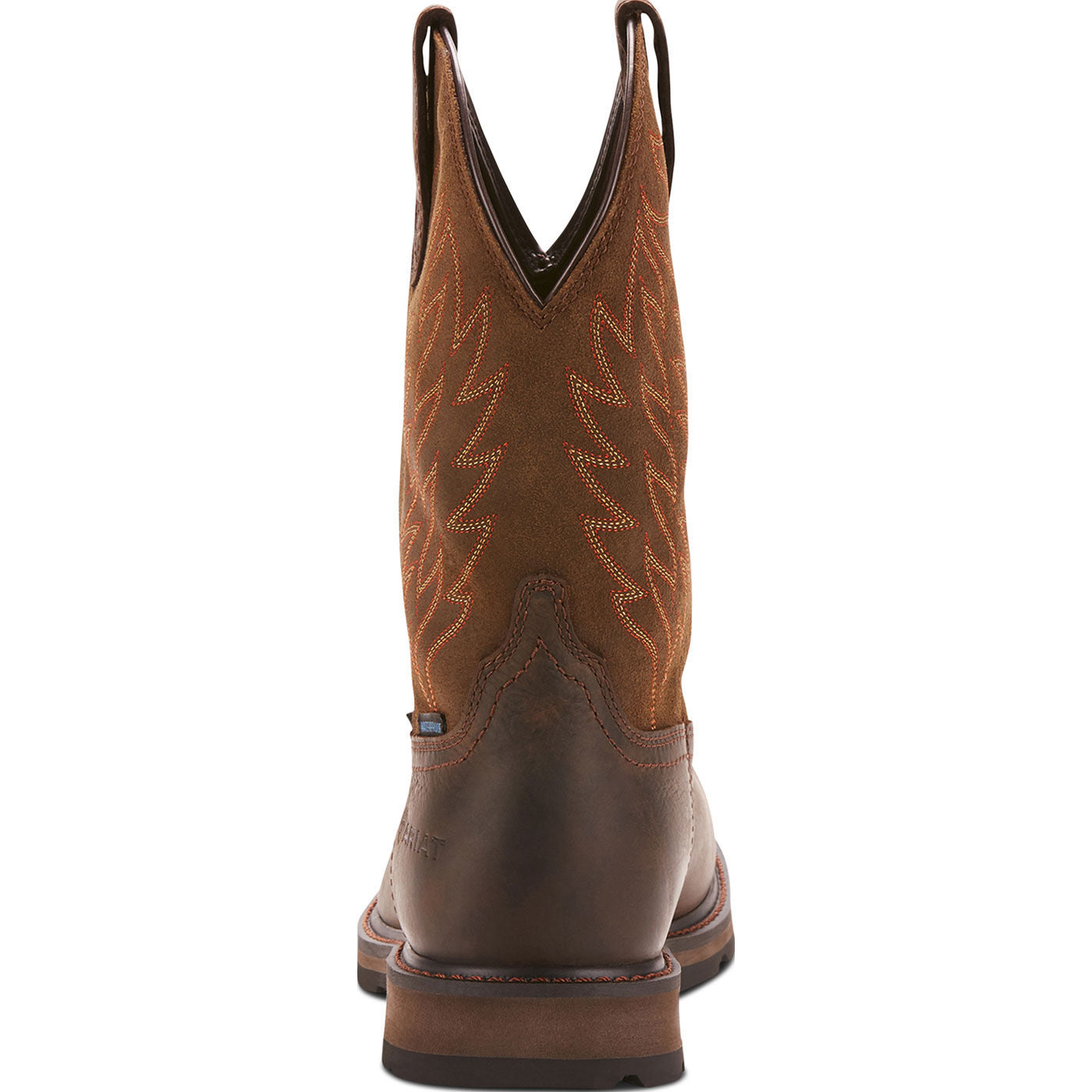 Ariat Groundbreaker Men's 10-inch Steel Toe Electrical Hazard Waterproof Western Work Boot - back