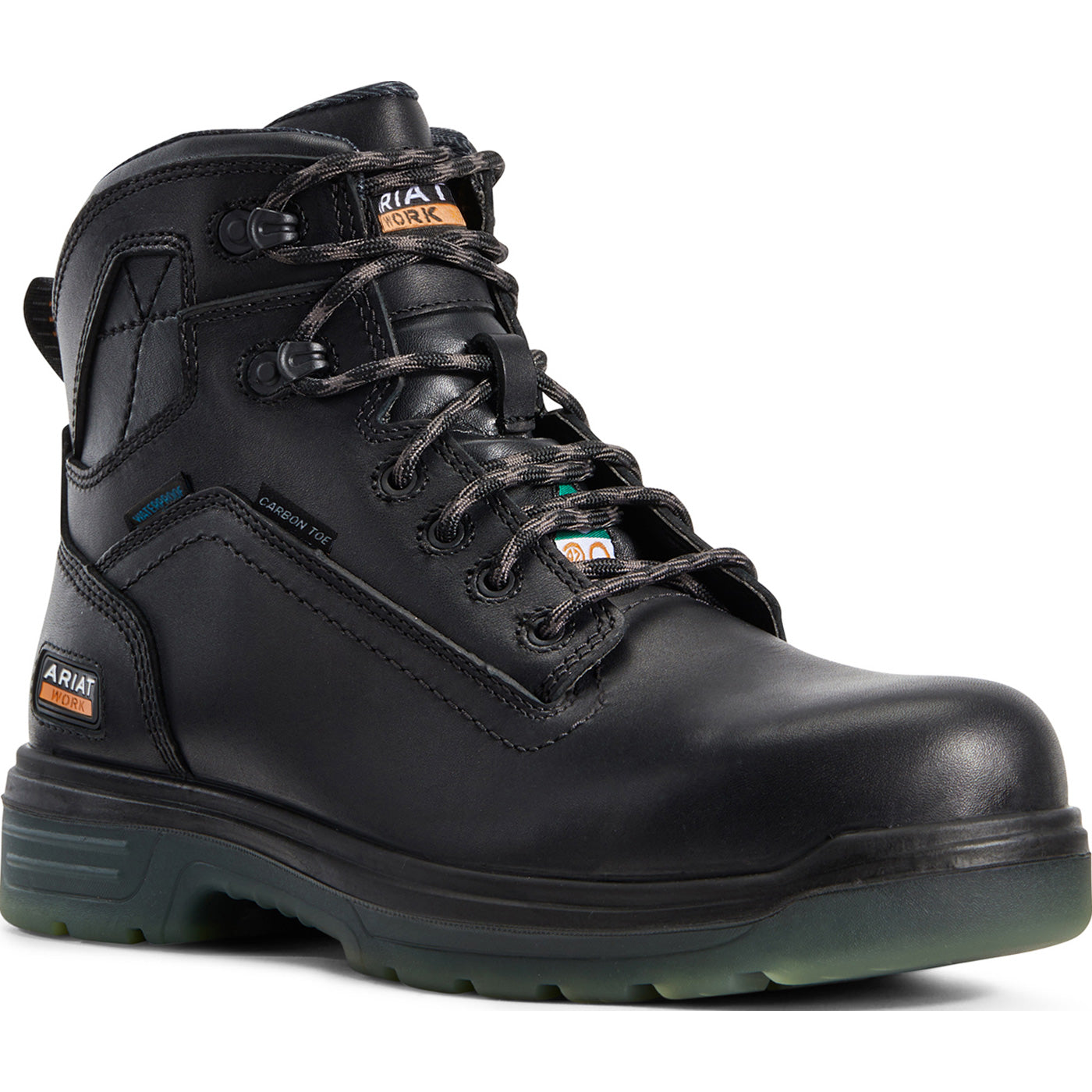 Ariat Turbo Men's CSA Carbon Toe Electrical Hazard Puncture-Resistant Waterproof Work Boot - profile
