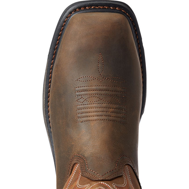 Ariat Big Rig Men's Composite Toe Electrical Hazard Waterproof Western Work Boot - birdseye