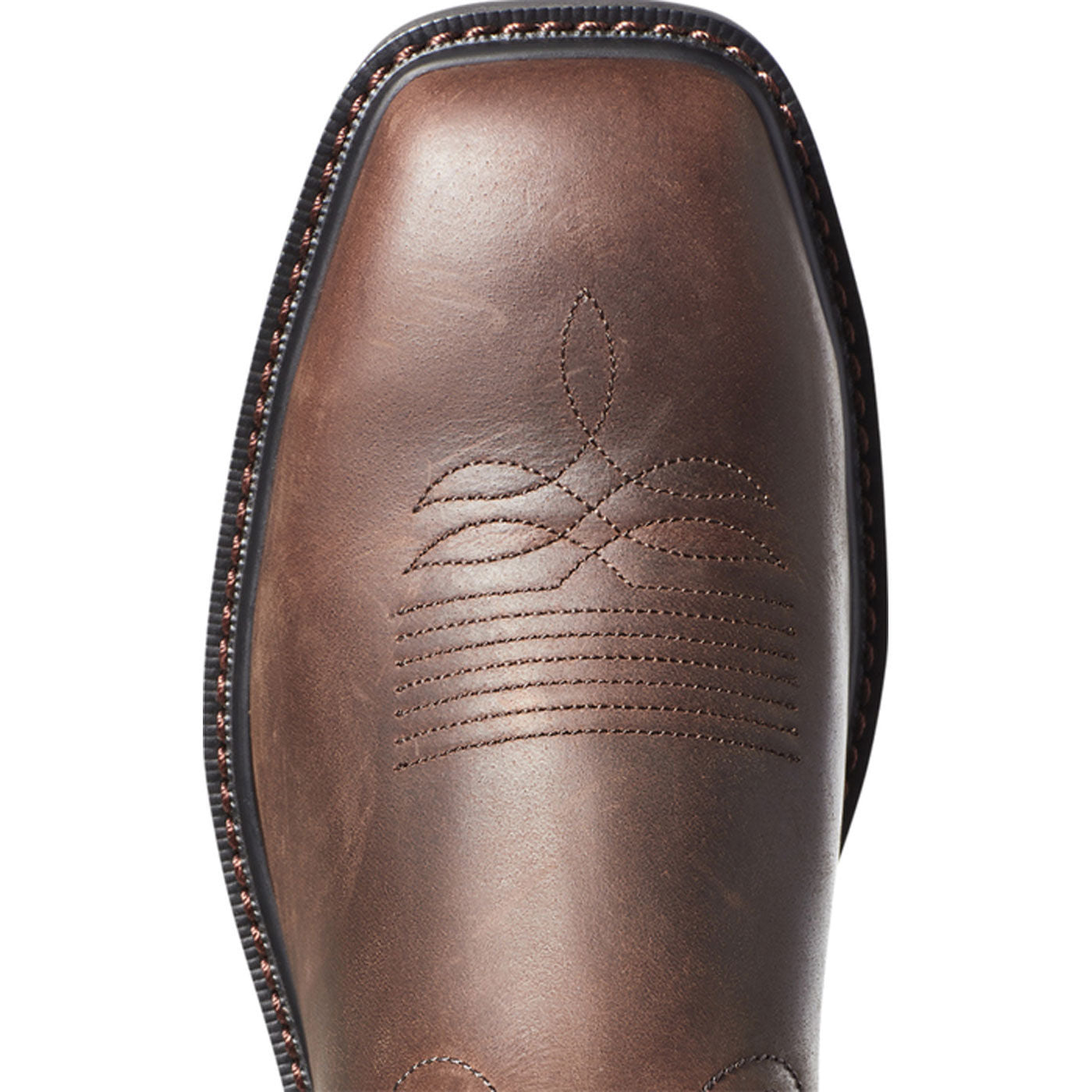 Ariat Groundbreaker Men's Steel Toe Pull-On Western Work Boot - birdseye