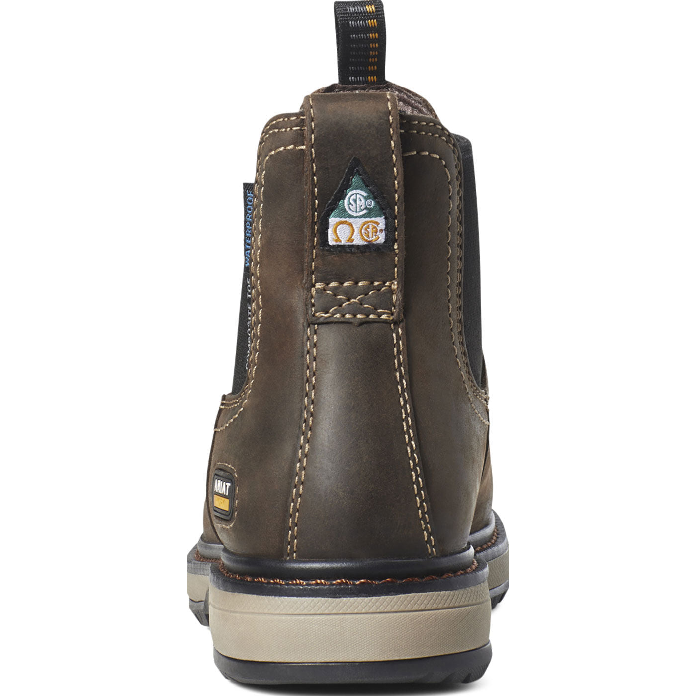 Ariat Riveter Women's CSA Composite Toe Electrical Hazard Puncture-Resisting Waterproof Chelsea Work Boot - back